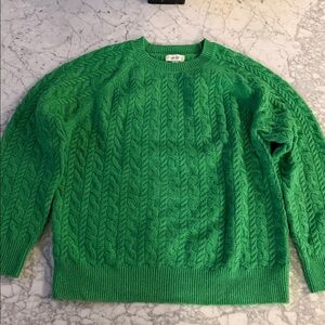 Vibrant Green Crewneck Sweater